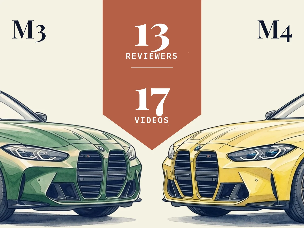 M3 vs M4: 13 reviewers compared across 17 videos